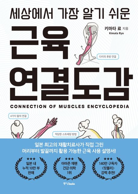 (세상에서 가장 알기 쉬운) 근육연결도감 = Connection of muscles encyclopedia : 머리부터 발끝까지 근육 사용 설명서