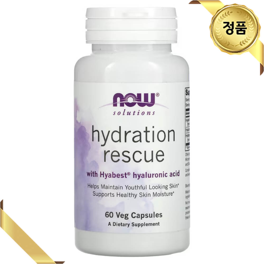 <b>나우푸드</b> 하이드롤라이즈드 <b>피쉬 콜라겐</b> 히알루론산 60 베지 캡슐 식물성 안티에이징 이뮨  1개  60정