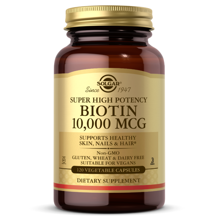솔가 슈퍼 고효능 비오틴 10,000mcg 베지 캡슐 120정