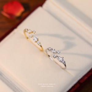 [실버925]스타 포인트 지르코늄 다이아 링