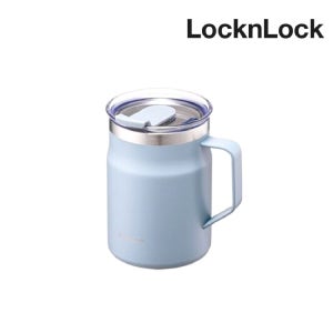 락앤락 메트로 머그 475ml 블루 스텐 보온 보냉 손잡이 차량용 LHC4219SBLU