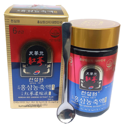 6년근 천삼원고려<b>홍삼농축액플러스 240g</b> X 1병/한국