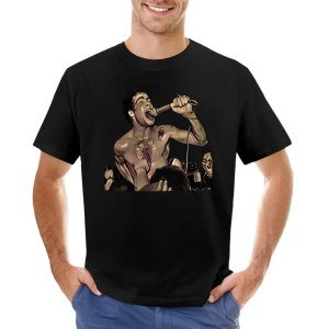헨리 롤린스블랙 플래그 티셔츠 커스텀 애니메이션 의류 남성 티셔츠 에디션