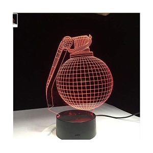 홀로그램 라이트 캠핑 분위기 3D LED 나이트 라이트 램프 선물 부기밤 뉴 7컬러 책상 배틀 로얄 선물 남