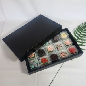 화과자박스 블랙15구 다용도 한과박스 블랙 (5개,50개)