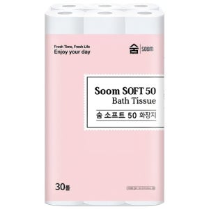 숨 소프트 화장지 2겹 50m (60롤)