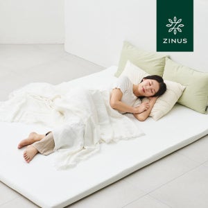 [리뉴얼 출시]지누스 그린티 메모리폼 토퍼 10cm K 킹 매트리스 침대 바닥