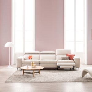 [에싸] 트리니티 4인 헤드기능 리클라이너 카시미라 패브릭 소파