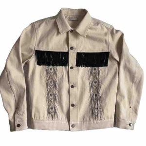 웨스턴 피코크 프린지 써드 데님 자켓