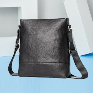 [백스테이] B259CR 남자 천연소가죽 크로스백 데일리백