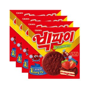 크라운 빅파이 딸기 324g 4개