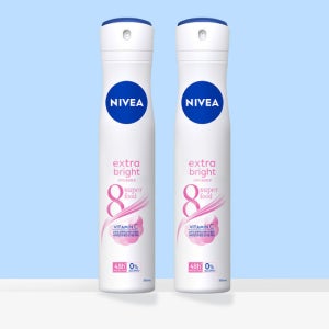니베아 데오드란트 스프레이 엑스트라 브라이트 200ml X 2개