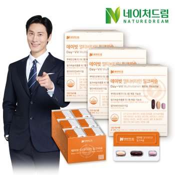 <b>네이처드림</b> 데이빗 멀티비타민 밀크씨슬 루테인 오메가3 30팩 3박스