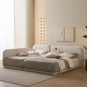 리버서블 패밀리 침대 프레임 쿠션형 한쪽 가드Q+SS