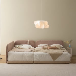 리버서블 패밀리 침대 프레임 슬림형 한쪽 가드Q+SS