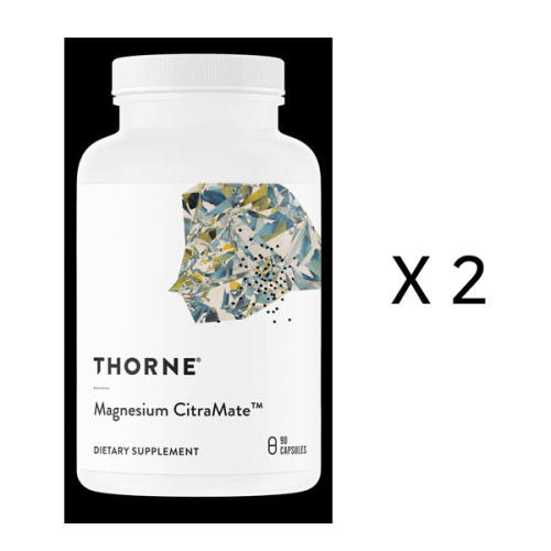 [Thorne] 쏜리서치 <b>마그네슘 시트라메이트</b> 90 2팩 Thorne M272
