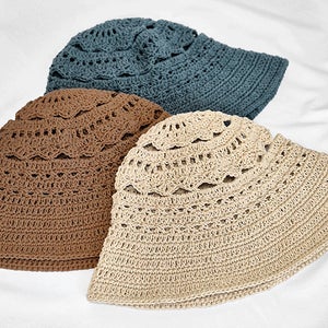 린넨 VIP 레이스 버킷햇