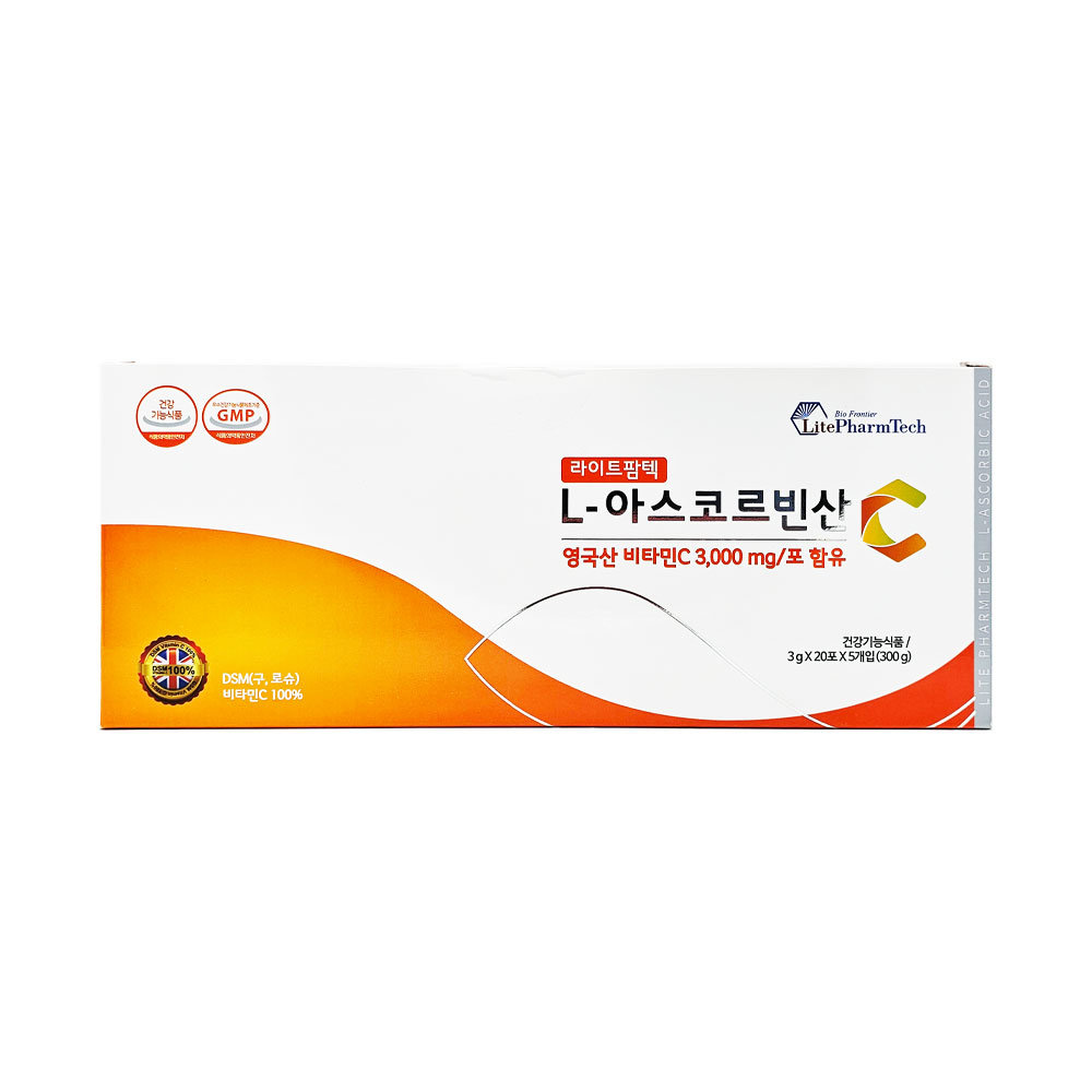 [<b>라이트팜텍</b>] L-아스코르빈산 (3g x 100포)