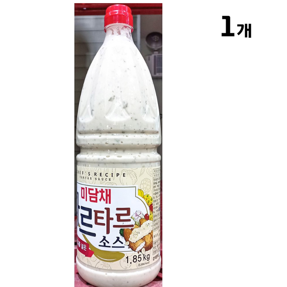 가정용 생선까스 돈까스집 마요네즈 식초 타르타르소스 페트병 1.85k  1.85kg  1개