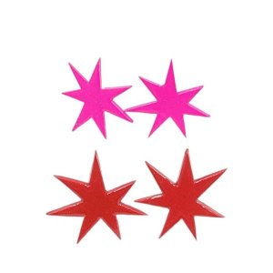 젬 앤 더 홀로그램 스타 귀걸이 (핑크 또는 레드)