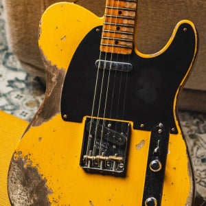[2026 신년세일! (~1/31까지)] Fender Custom Shop 1952 Telecaster Super Heavy Relic-Aged Nocaster Blonde w/F