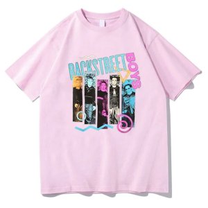 백스트리트 보이즈 티셔츠 빈티지 90 년대 음악 팬 밴드 하라주쿠 록 힙합 셔츠 22 521L