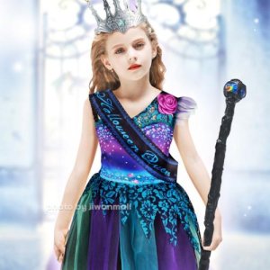 할로윈 퀸 4종세트 XL 복 마녀 의상 어린이 코스튬 유아 파티 아동