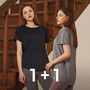 소프에센셜 에센셜 헬스장티 반팔티셔츠 롱반팔티셔츠 1+1 나시