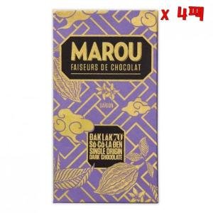 Marou Chocolate 마루 초콜릿 아티산 초콜릿 바 70% 닭 락 80g 4팩