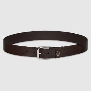 GUCCI 인터로킹 G 디테일 벨트