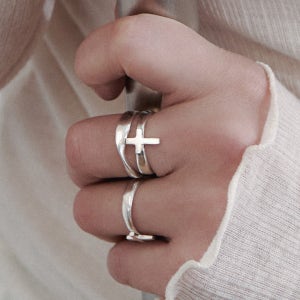 mini point cross ring, zney