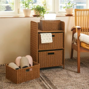 [자주] 데일리 2단 서랍장 39.5x31.5x66cm - 내추럴 (J51N9010616)