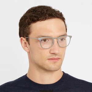 디올 안경테 DIOR0214 R81 명품 무광 실버 가벼운 금속테