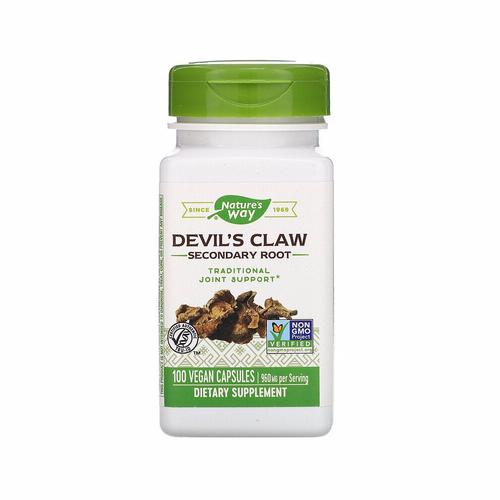 [아이허브] <b>네이쳐스웨이</b> Devil’s Claw 960g 100캡슐, 아프리카 프리미엄 약초 <b>Nature’s Way</b>