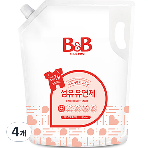 비앤비 섬유유연제 자스민향 리필형 1500ml