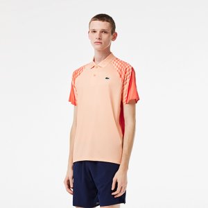 라코스테 맨 Lacoste Tennis x Novak Djokovic 레귤러 핏 멀티컬러 폴로티 DH5867 51 T7I