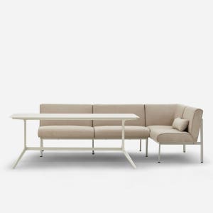 도노 어반 리빙다이닝 6인 라운지세트 (180벤치, 코너벤치 포함)