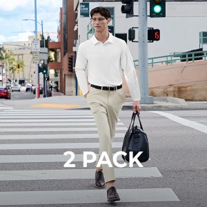 2PACK  매직밴딩 맨즈 트윌 슬랙스 9부