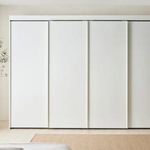 매트 슬라이딩 붙박이장 화이트 (행거형/선반형/서랍형)