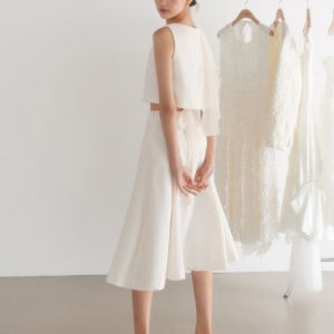 가니송 Bridal Mary Tweed Two-Piece_Ivory