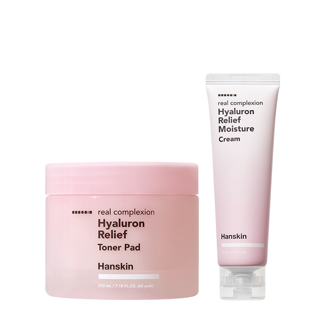 <b>셀트리온스킨큐어</b> 한스킨 히알루론 2종세트(토너패드 + 수분크림)