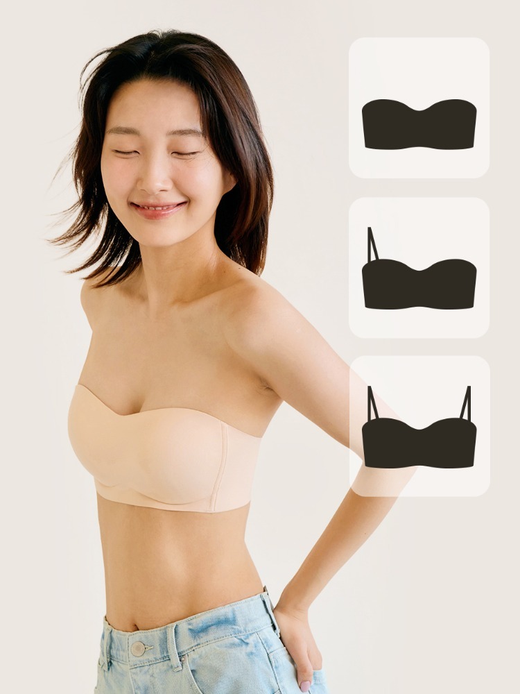 쉬어 브라 오프숄더 논슬립