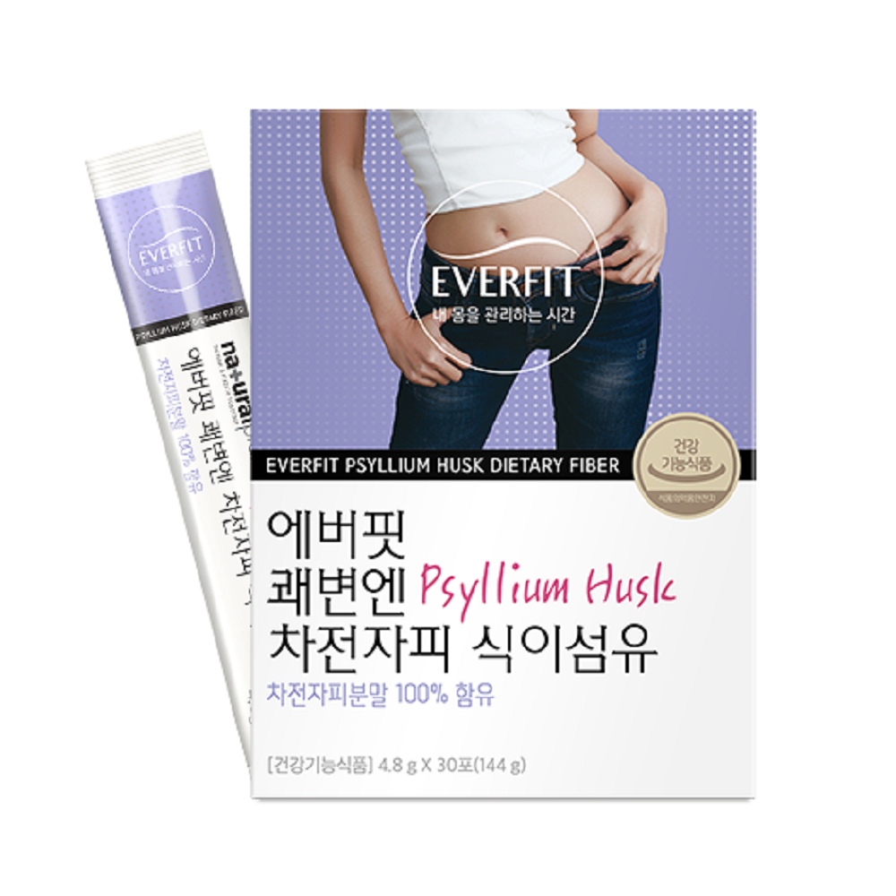 쾌변 도우미 속시원 배변 차전자피 식이섬유 편리한 스틱형  144g  1박스