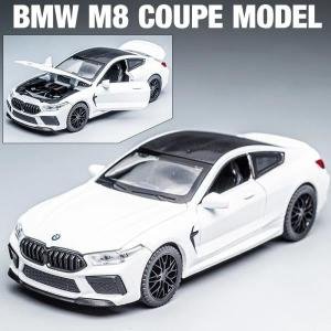 1:32 BMW M8 IM 슈퍼카 합금 다이캐스트 및 장난감 차량 금속 장난감 자동차 모델 소리와 빛 컬렉션 어