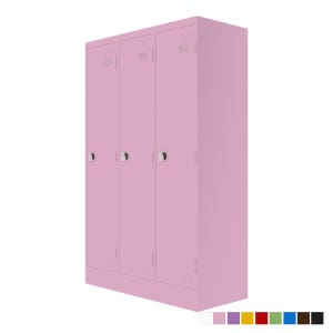 올칼라철재3인용락커 [3열1단]