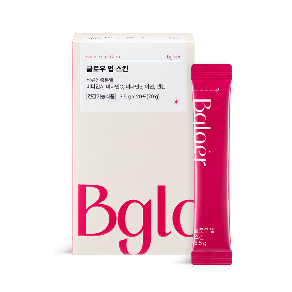 <b>피부</b>광채엔 글로우 업 스킨 특허원료 피에스트로 함유  1개  3.5g