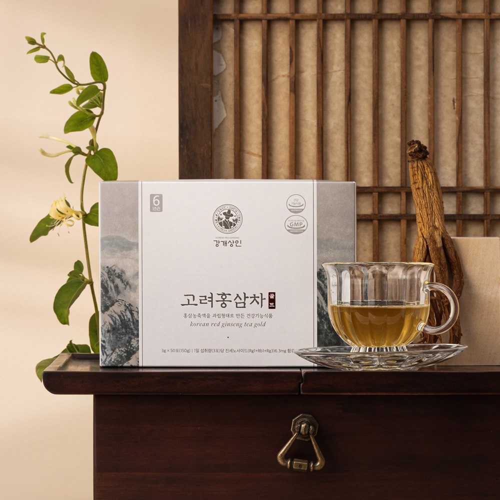[<b>강개상인</b> 본사 공식몰] <b>고려 홍삼차 골드</b> (<b>3g</b> 50포)  1세트