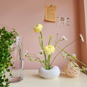 [단독개발] 돌 트레이 침봉 꽃꽂이 화병 화분, 세시홈(sesihome)