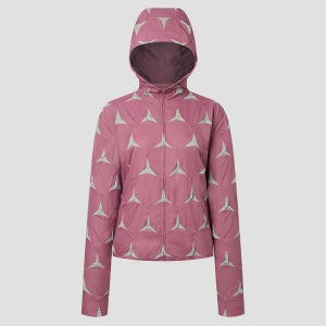 한킴 로즈 핑크 허니콤 패치워크 윈드브레이커 HK090805