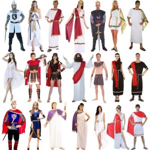연극 의상 고대 로마 그리스 여신 공주 코스프레 예수님 스파르타 전사 왕 복장 옷